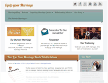 Tablet Screenshot of equipyourmarriage.com